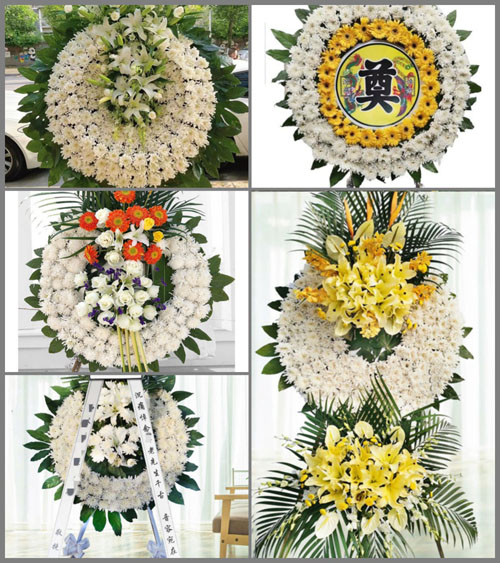 湖北黄冈市黄梅县下新镇马鞍村花圈速递